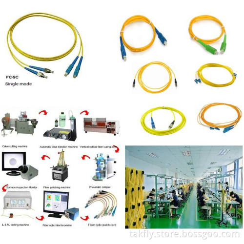 FC Sc Single Mode Simplex Fiber Optic Patch Cord